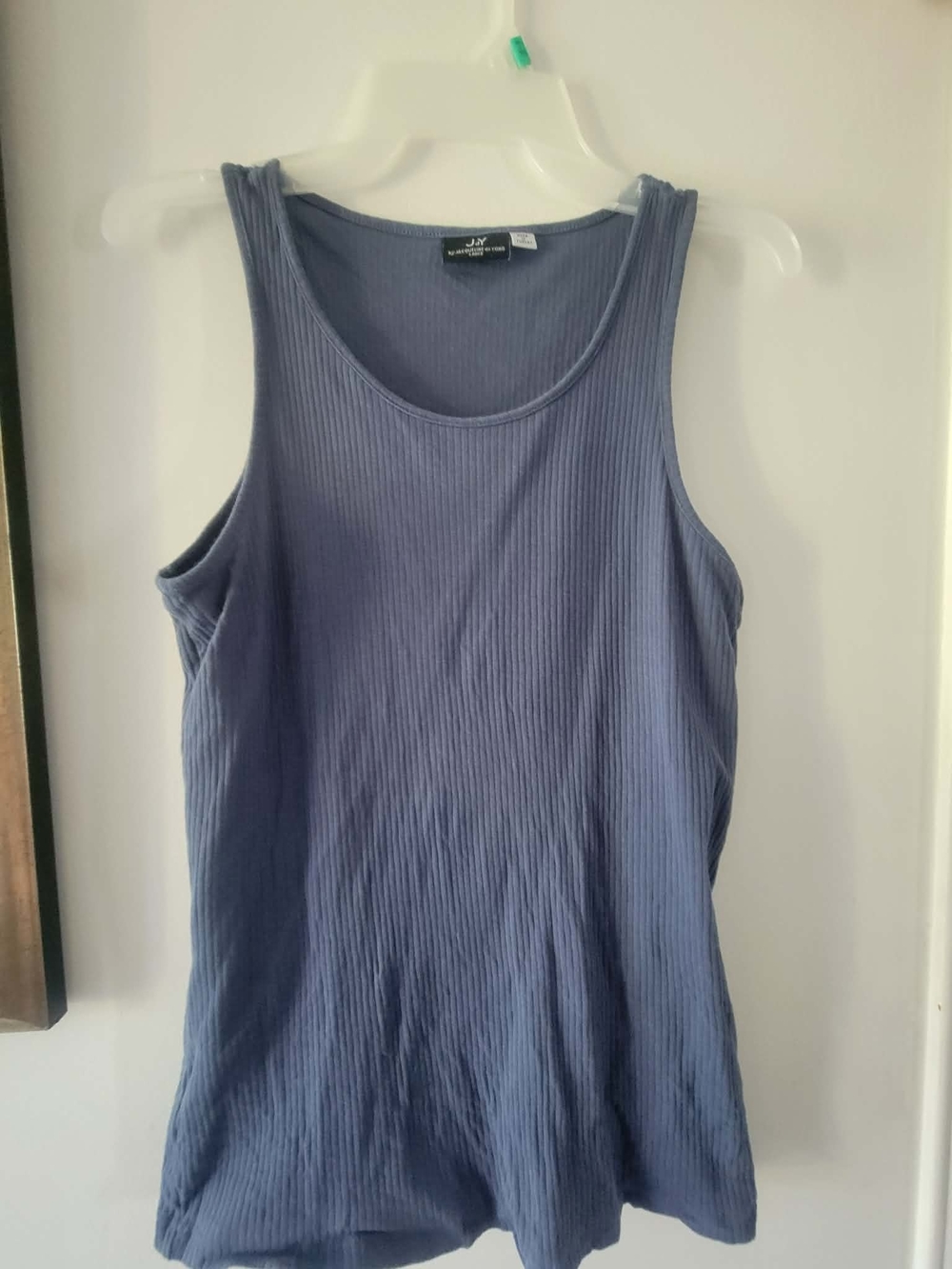 Ribbed Tank Top in Dusty Blue